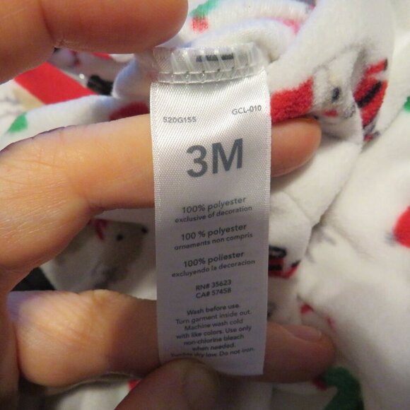 Baby Santa Christmas Footed Bodysuit Embroidered with Embroidered Bib - Picture 13 of 14